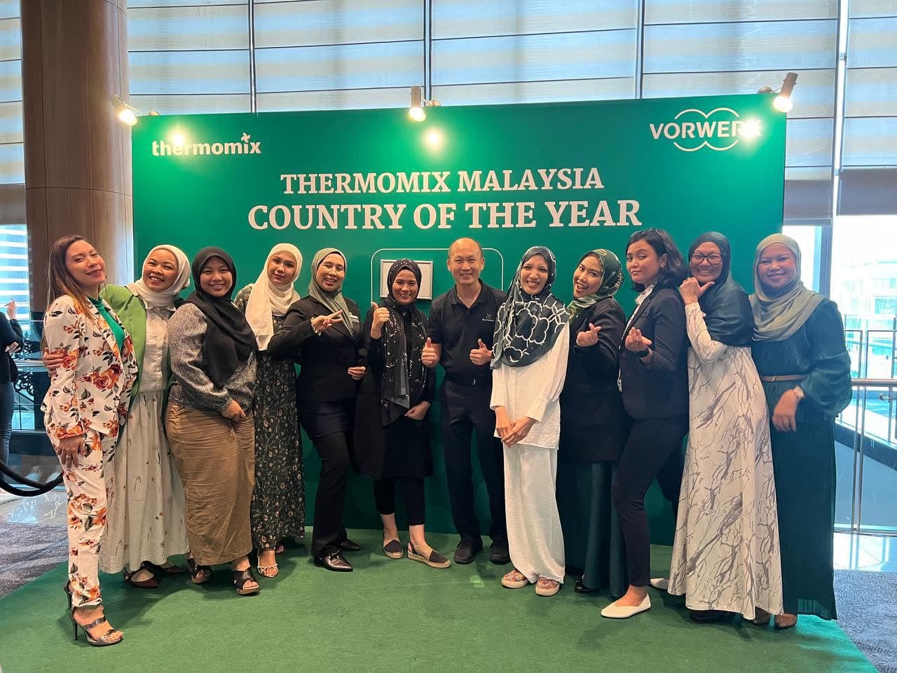 The CooknShare team celebrating at the Thermomix® Malaysia Country of the Year event