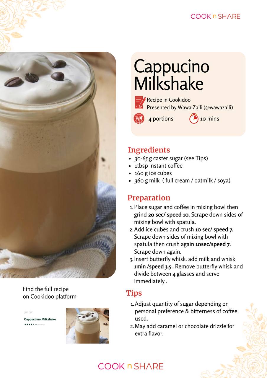 Cappuccino Milk Shake