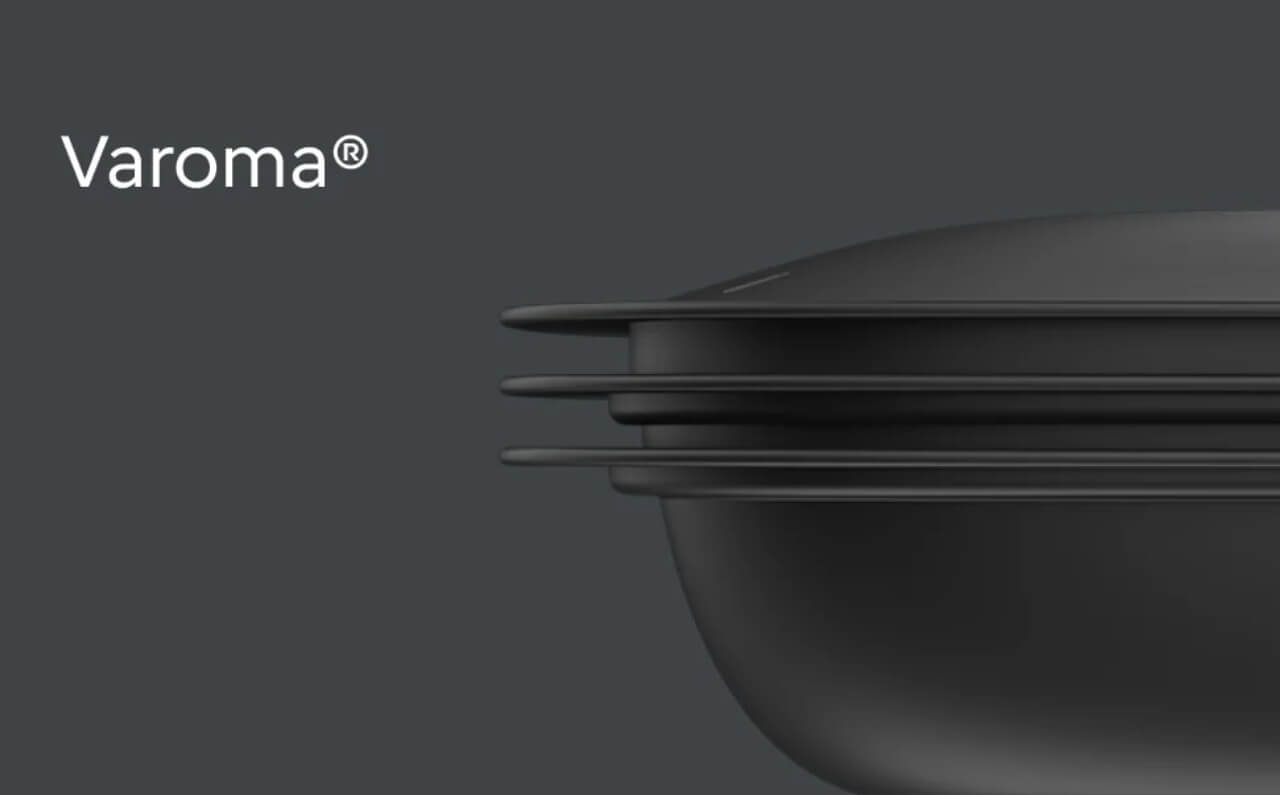 Thermomix 7 with Varoma set displayed, showcasing its multi-level steaming feature for healthy and efficient cooking.